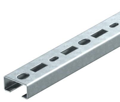 Profilinis bėgelis CML3518,angos plotis 17 mm, FS, perforuotas 150 | 35 | 18 | 1,25 | Plienas | cinkuotas juostiniu būdu | 