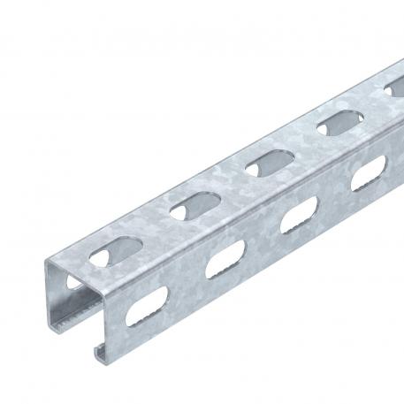 Montavimo bėgelis MS4141, 22 mm pločio įpjova, FT, perforuoti šonai 1000 | 41 | 41 | 2 | karštai cinkuotas