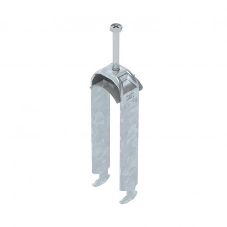 Triguba apkaba, H formos kojelė, su plastikine prispaudimo plokštele, FT 28 | 34 | 3