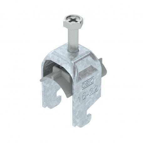 Dviguba apkaba, N formos kojelė, su plastikine prispaudimo plokštele FT 16 | 22 | 3