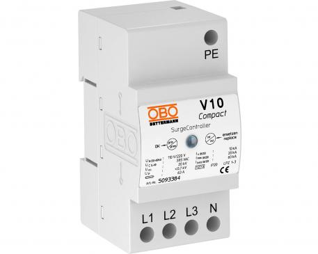 Viršįtampio ribotuvas V10 „Compact“ 385 V 3+N/PE | 385 | IP20