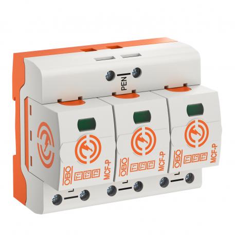 Lightning current arrester MCF-P, 3-pole

