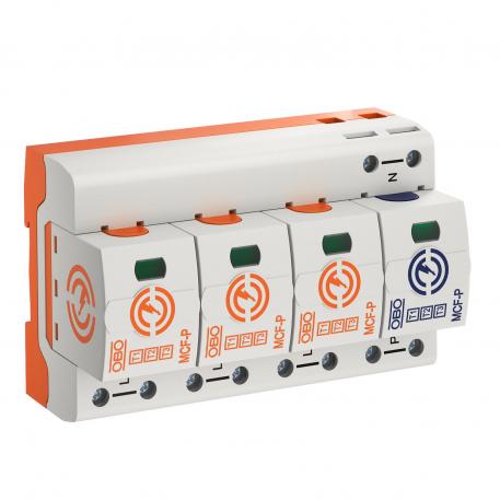 Lightning current arrester MCF-P, 3+NPE

