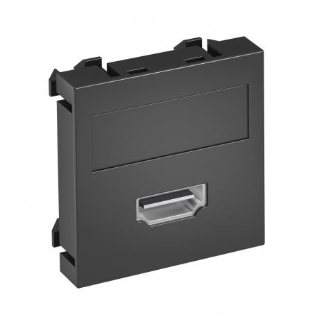 HDMI lizdas, 1 modulis, tiesus išvadas, varžtinė jungtis