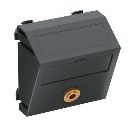 Mini „Klinken“ jungtis, 1 modulis, įstrižas išvadas, lituojama jungtis