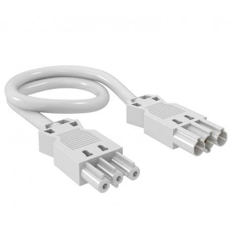 Jungiamasis kabelis, 3 laidų, be halogenų, skerspjūvis – 2,5 mm², laido ilgis – 8 m, baltas