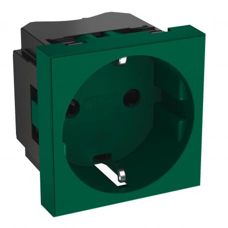 0° socket, protective contact, single 1 | Single 0° | mėtos žalumo; RAL 6029