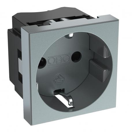 0° socket, protective contact, single 1 | Single 0° | lakuoto aliuminio
