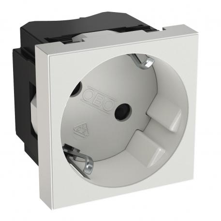 33° socket, protective contact, single 1 | Single 33° | baltas; RAL 9010
