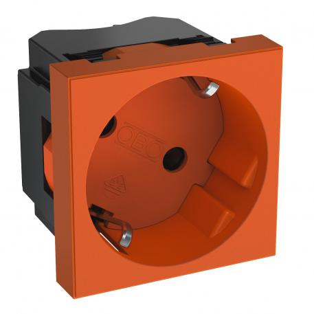33° socket, protective contact, single 1 | Single 33° | oranžinis RAL 2004