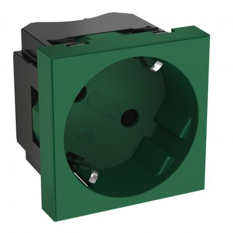 33° socket, protective contact, single 1 | Single 33° | mėtos žalumo; RAL 6029