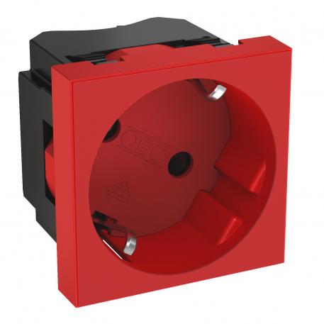 33° socket, protective contact, single 1 | Single 33° | ryškiai raudona; RAL 3001