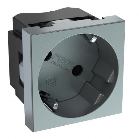 33° socket, protective contact, single 1 | Single 33° | lakuoto aliuminio