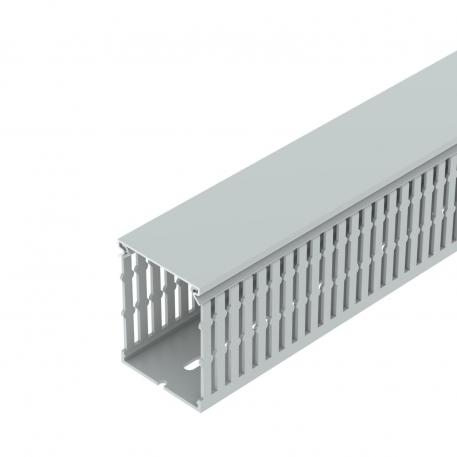 Montažinis perforuotas plast. kanalas, tipas LK4H N 80060 2000 | 60 | 80 | Perforuota apačia | šviesiai pilka; RAL 7035