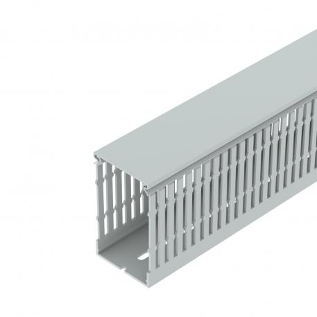 Montažinis perforuotas plast. kanalas, tipas LK4H N 10060 2000 | 60 | 100 | Perforuota apačia | šviesiai pilka; RAL 7035