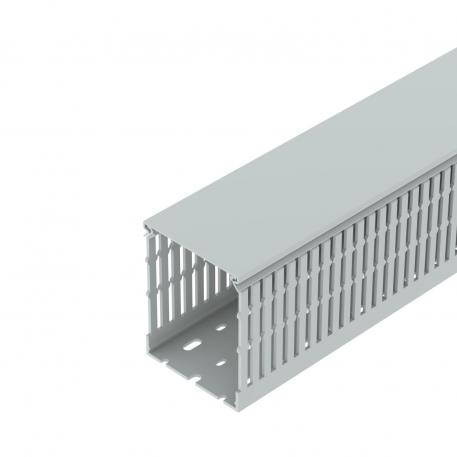 Montažinis perforuotas plast. kanalas, tipas LK4H N 10080 2000 | 80 | 100 | Perforuota apačia | šviesiai pilka; RAL 7035