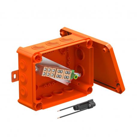 „FireBox“ dėžutė su įkišamomis tarpinėmis, su vieno saugiklio laikikliu