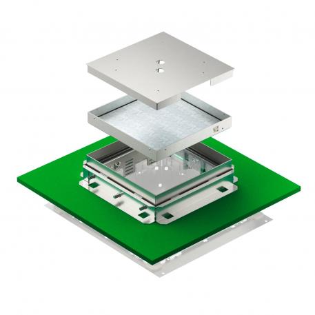 Reguliuojamo aukščio revizinis liukas, RKNUZD3, nerūdijančio plieno