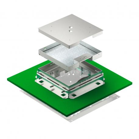 Reguliuojamo aukščio kasetinis liukas su laido išvadu, RKSNUZD3, nerūdijančio plieno