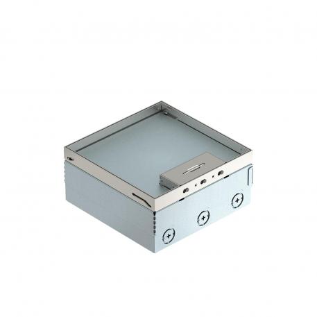 Grindinė instaliacinė dėžė UDHOME4 su universaliu laikikliu UT3 45 3, trigubas VDE lizdas, iš nerūdijančio plieno , iš nerūdijančio plieno 15